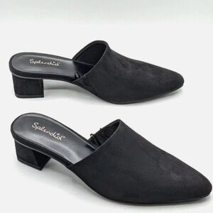 Splendid Black Suede Mules